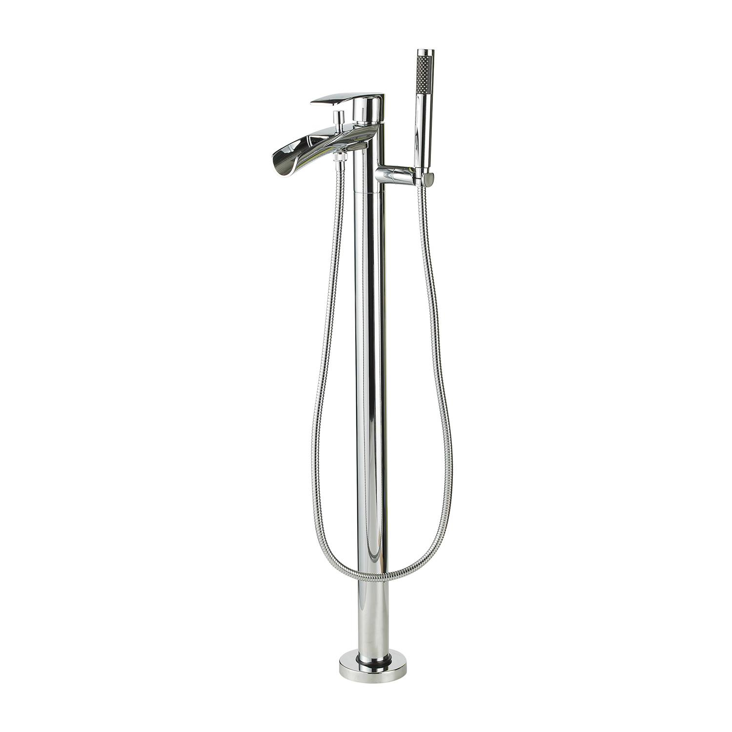 Boss & Wessing OUTLET BWS Vrijstaande Badmengkraan met Waterval met Handdouche Chroom