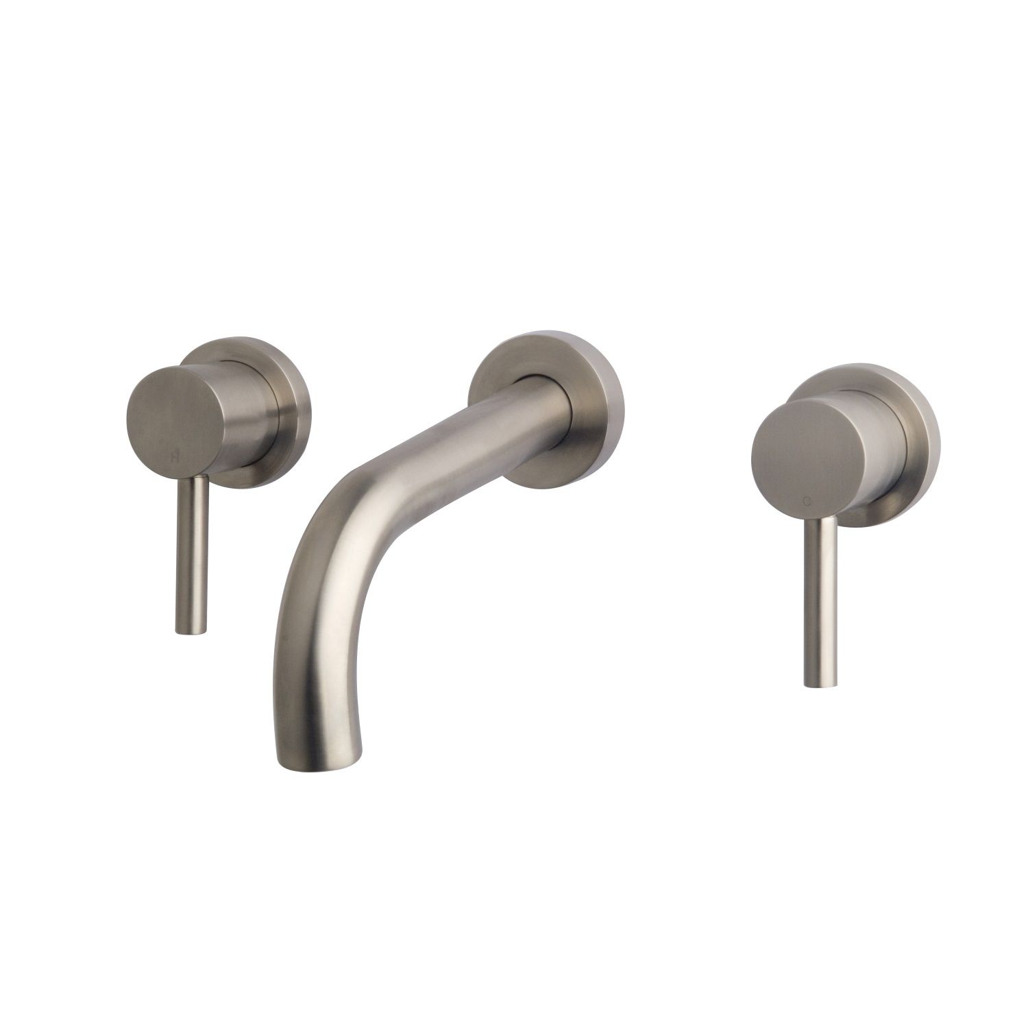Boss & Wessing OUTLET BWS Wastafelkraan Inbouw Round 2- knops RVS Look (incl inbouwdeel)