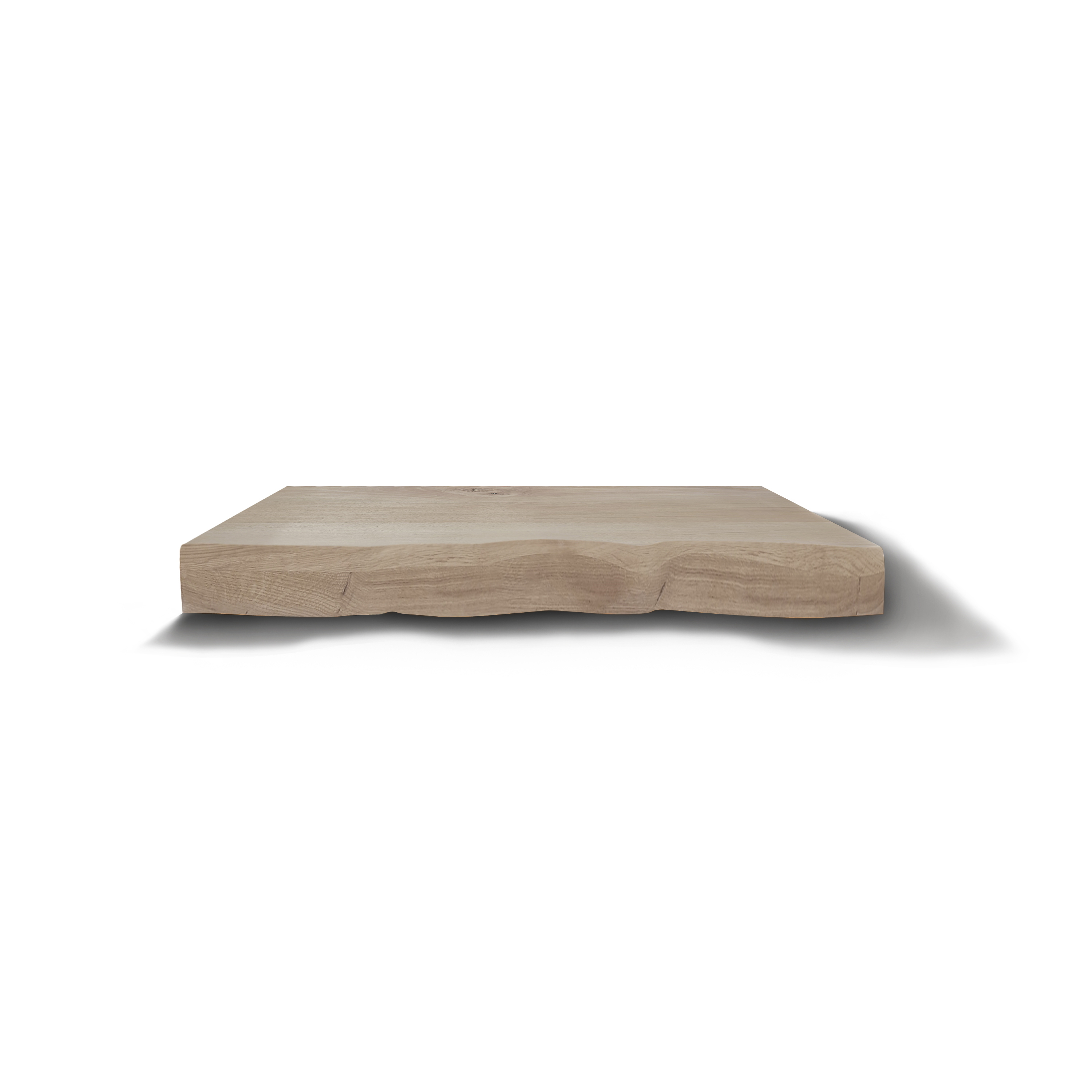Boss & Wessing OUTLET Onderblad BWS Eiken Massief Hout Zonder Boomschors 120 cm Olie Wit