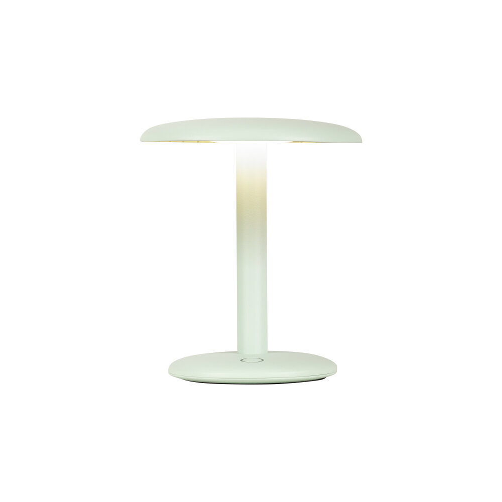 AGAR - Oplaadbare Tafellamp - Accu/Batterij - Ø 21 cm - LED Dimb. - Pastel blauw | Essential