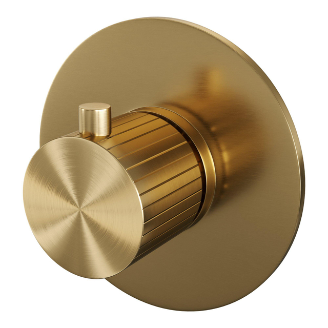 Brauer Stripe Inbouwthermostaat - in- en afbouwdelen - goud geborsteld PVD 5-GG-351