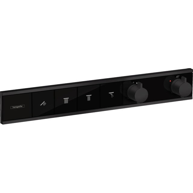 Hansgrohe RainSelect afbouwdeel v. inbouw douchekraan thermostatisch v. 4 functies 59.8x90cm mat zwart 15382670