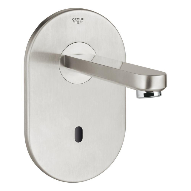 Grohe Eurosmart Cosmopolitan E afbouwdeel v wandkraan met uitloop 17cm zonder menging met tranformator 230V RVS 36335SD0