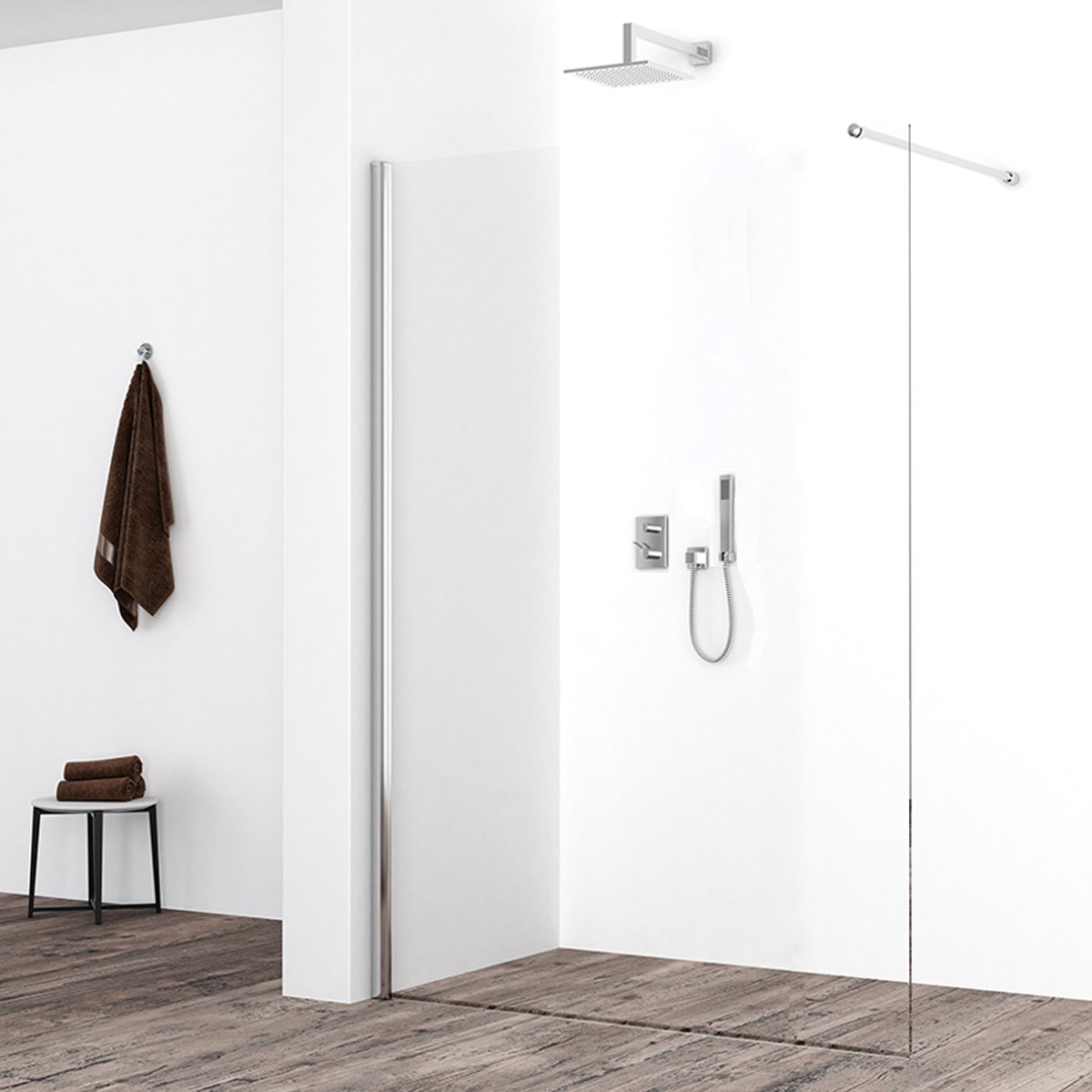 Xellanz Eco Inloopdouche 120x220 cm - Nano Coating - Helder Glas/Chroom