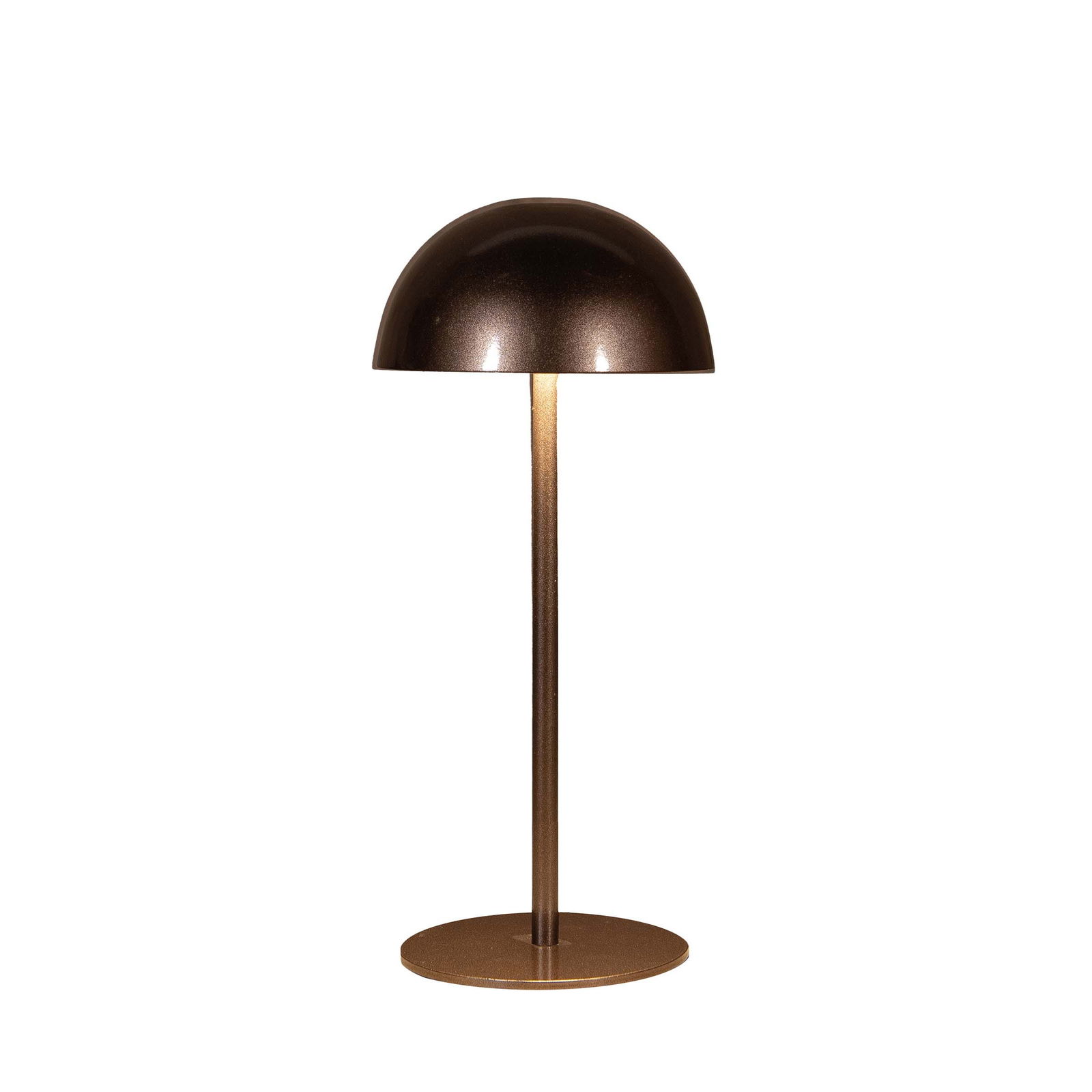 Annas collection Tafellamp oplaadbaar rond 22x9,5 cm brons - 