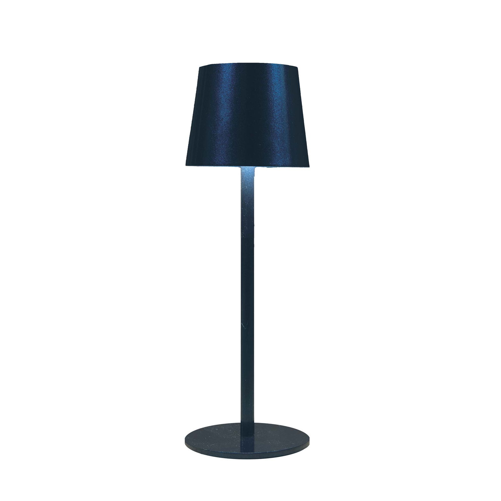 Annas collection Tafellamp oplaadbaar 9x27,5 cm blauw - 