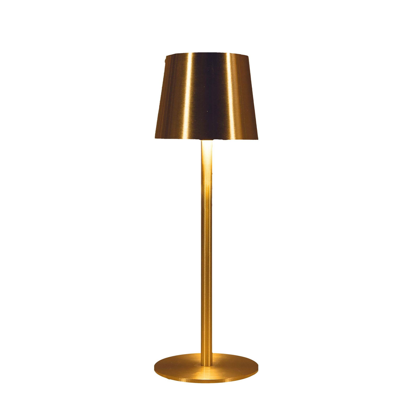 Annas collection Tafellamp oplaadbaar 9x27,5 cm goud - 