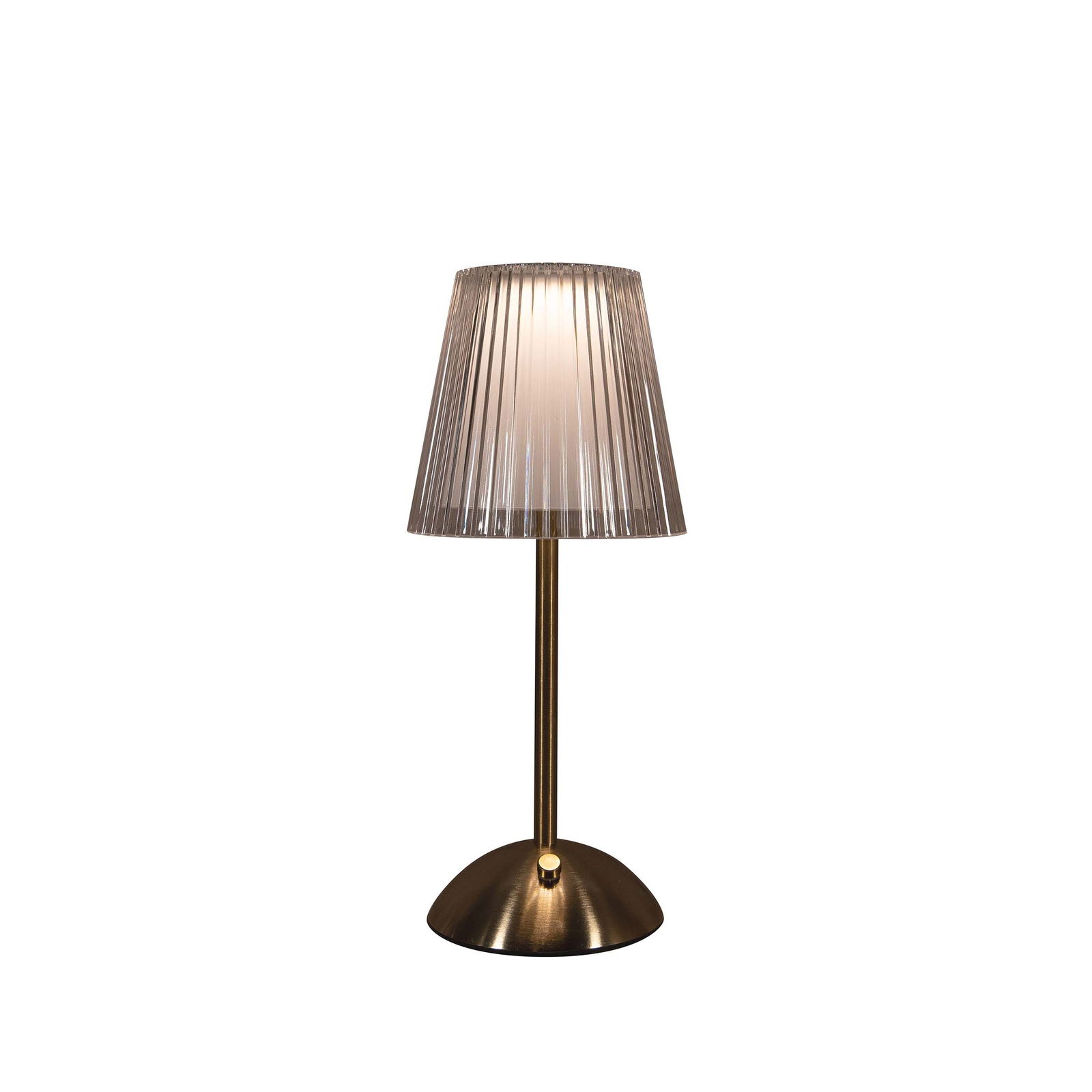 Annas collection Tafellamp oplaadbaar 13x23 cm goud - 