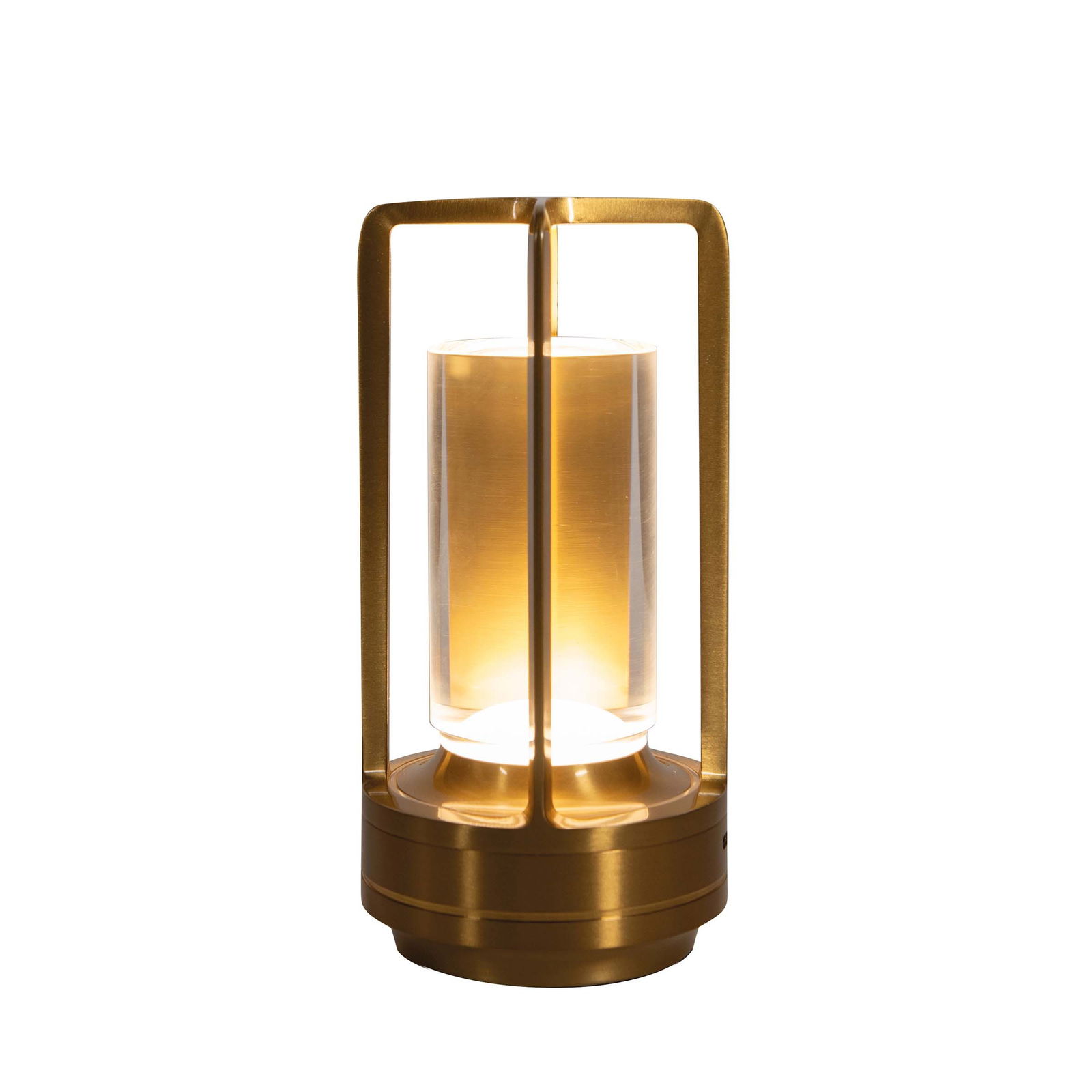 Annas collection Tafellamp oplaadbaar 9x18 cm goud - 