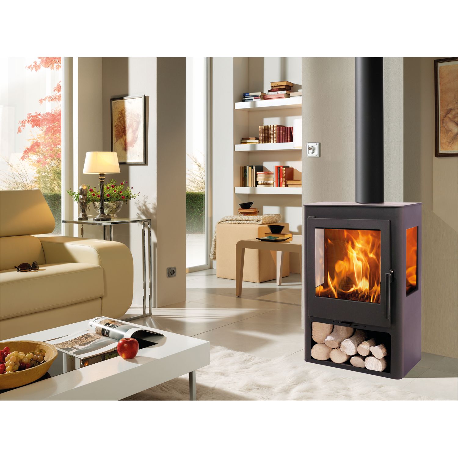 PANADERO Houtkachel Coral 3v Ecodesign 5,4kw