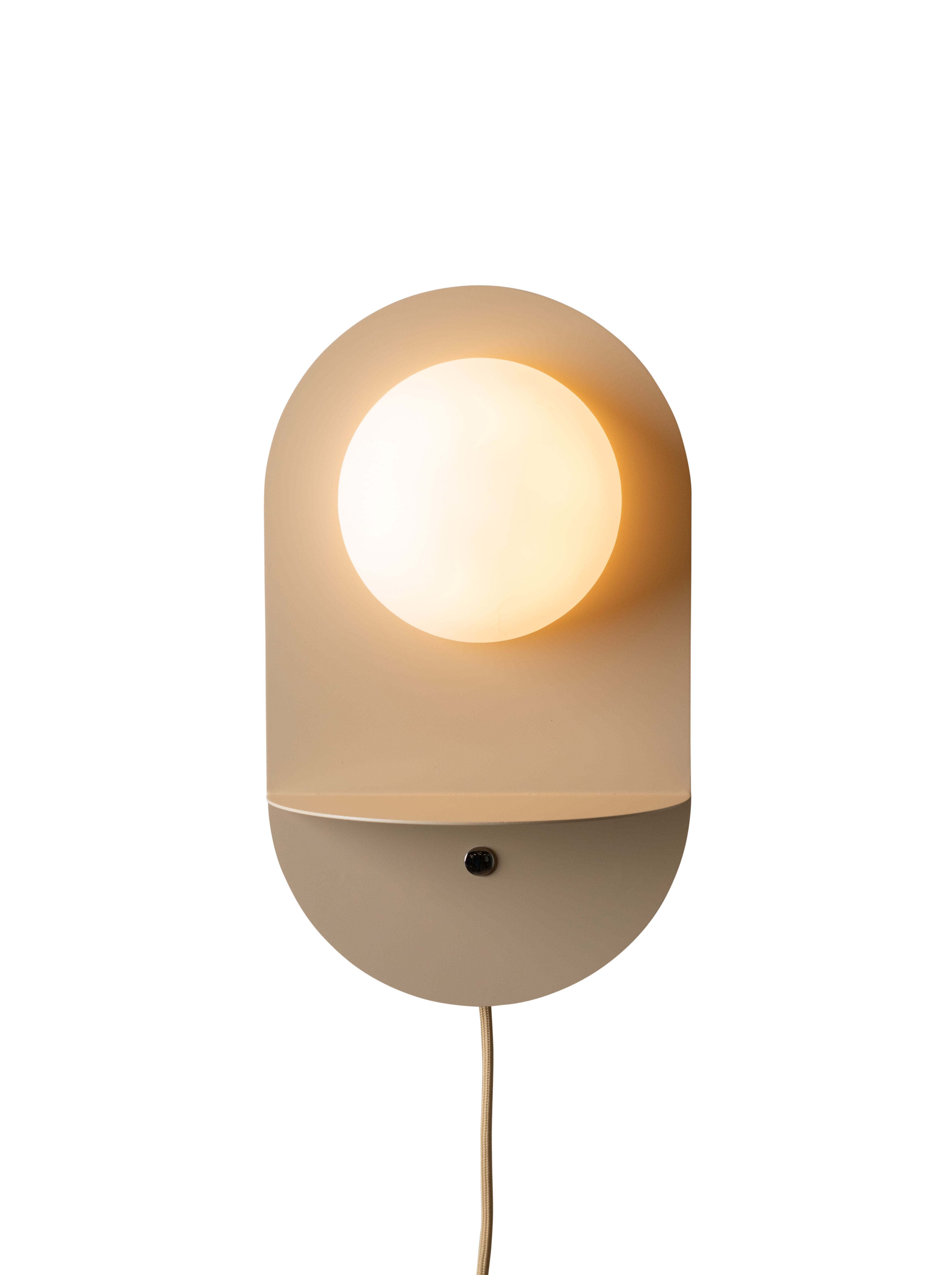It's about RoMi its about RoMi Wandlamp Tokyo Met plankje en USB - Beige