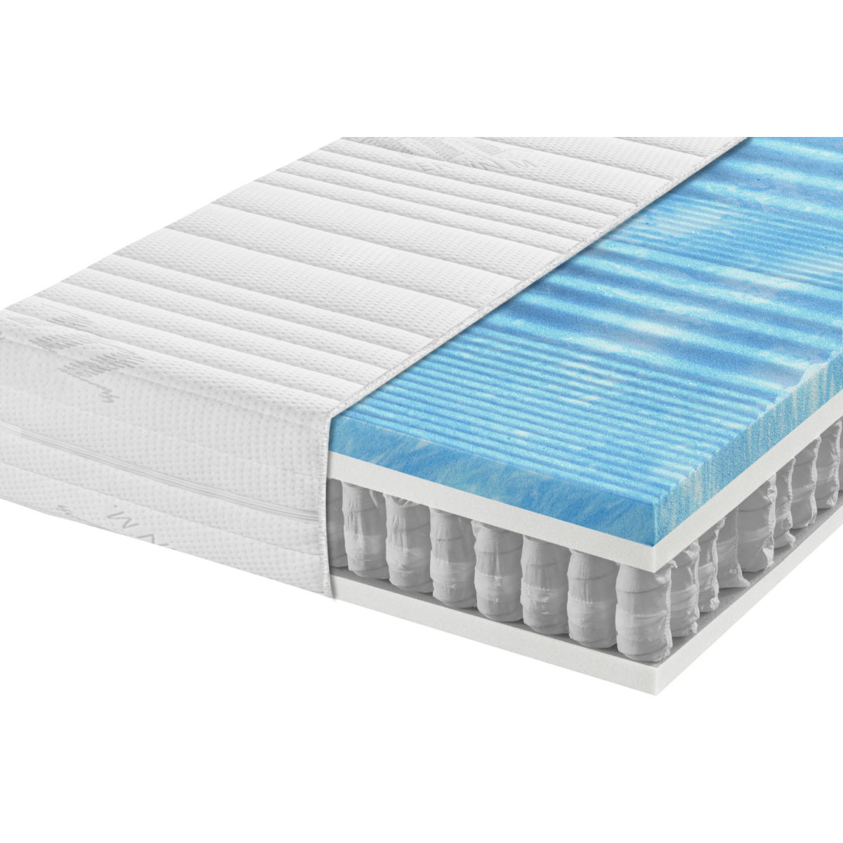 ERWIN M. Matras Hybridkern All in One; 180x200x25 cm (BxLxH); wit; hard