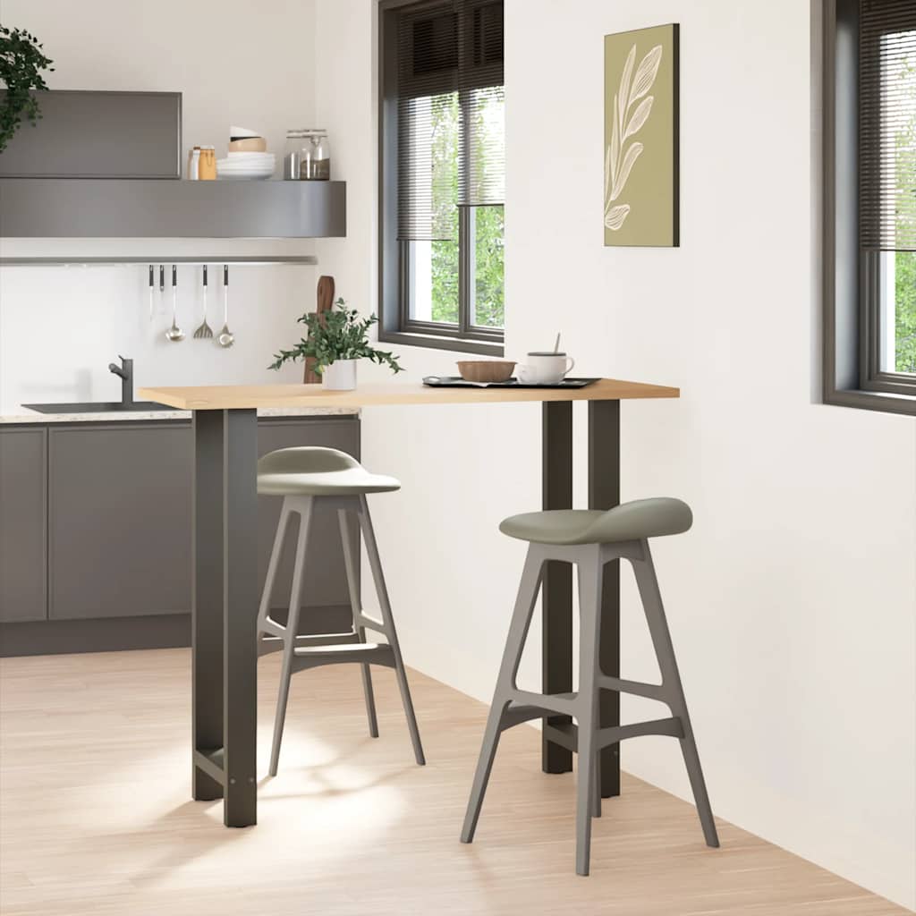 vidaXL Bartafelpoten 2 st 50x(110-111) cm staal antraciet