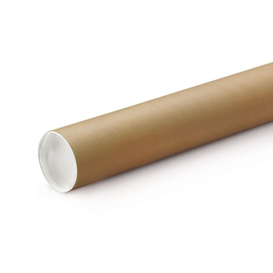 Shoppartners Poster koker van karton - 30x - 670 x 50 mm - Bruin - Verzendkokers - Voor A1 formaat papier -