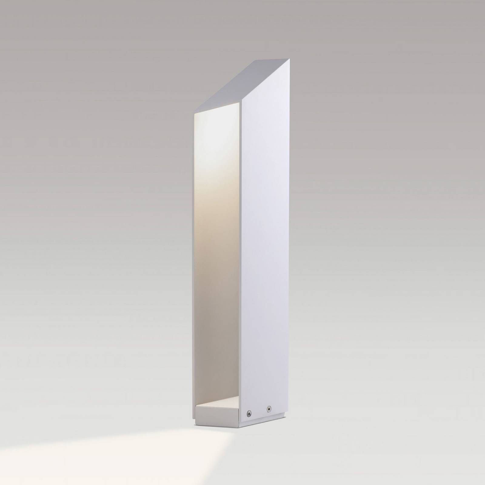 MARSET LED sokkellamp Domus, hoogte 55 cm, wit, aluminium