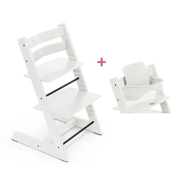 Stokke Tripp Trapp kinderstoel .babyset wit