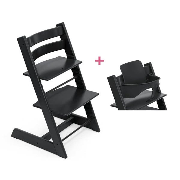 Stokke Tripp Trapp kinderstoel .babyset zwart