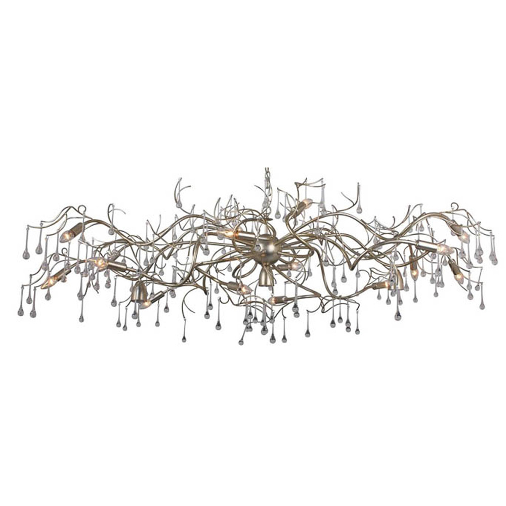 Countrylifestyle Como Ovaal Bladzilver 16+3 lichts