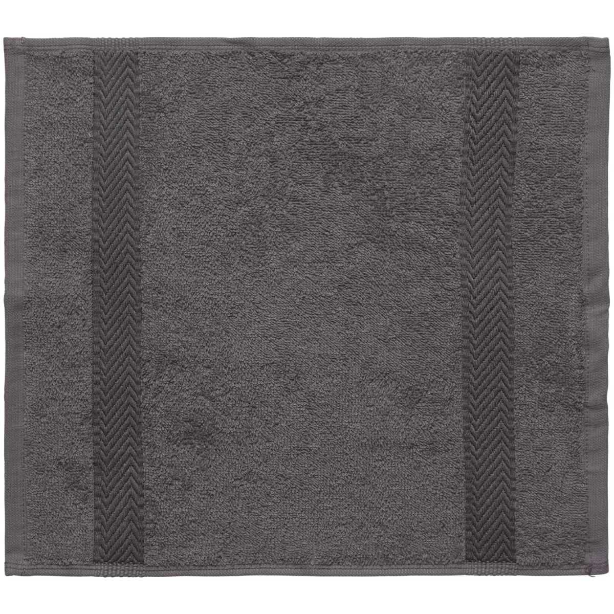 ERWIN M. Waslap Bermuda 2.0; 30x30 cm (BxL); antraciet; 5 stuk / verpakking