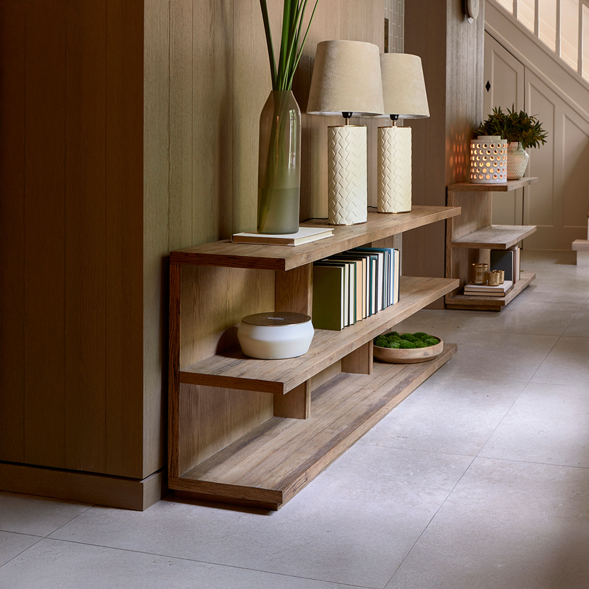 Rivièra Maison Sidetable Vermont Eikenhout, 180cm - Bruin