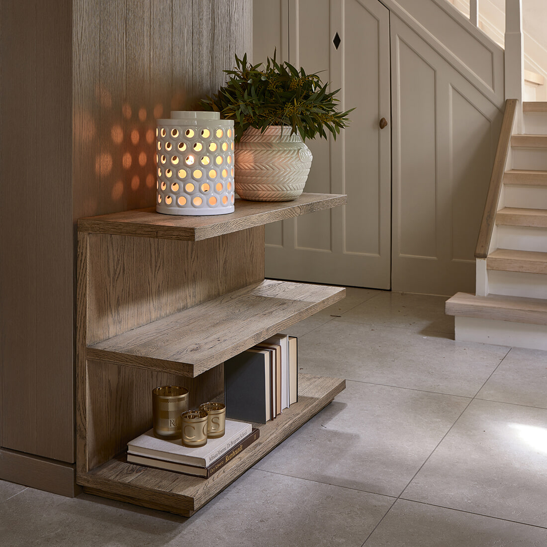 Rivièra Maison Sidetable Vermont Eikenhout, 105cm - Bruin