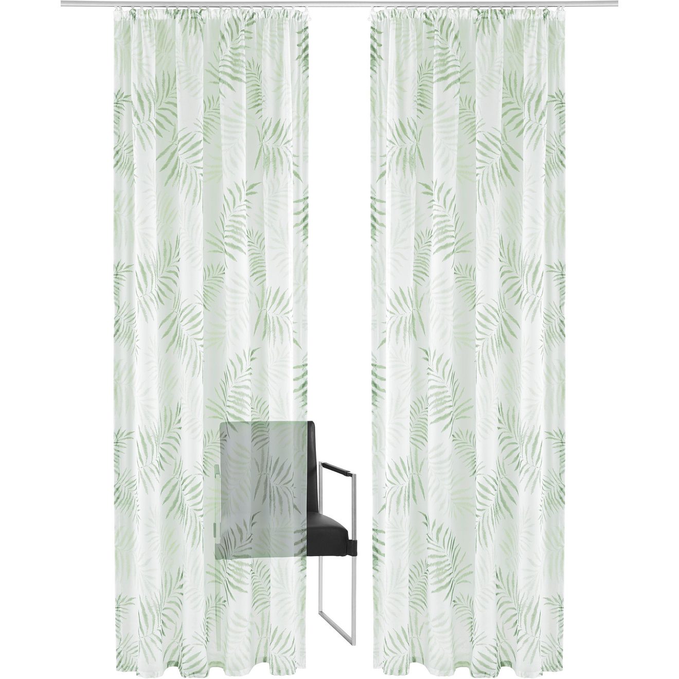 My home Gordijn Paula Halftransparant, voile, polyester (1 stuk)