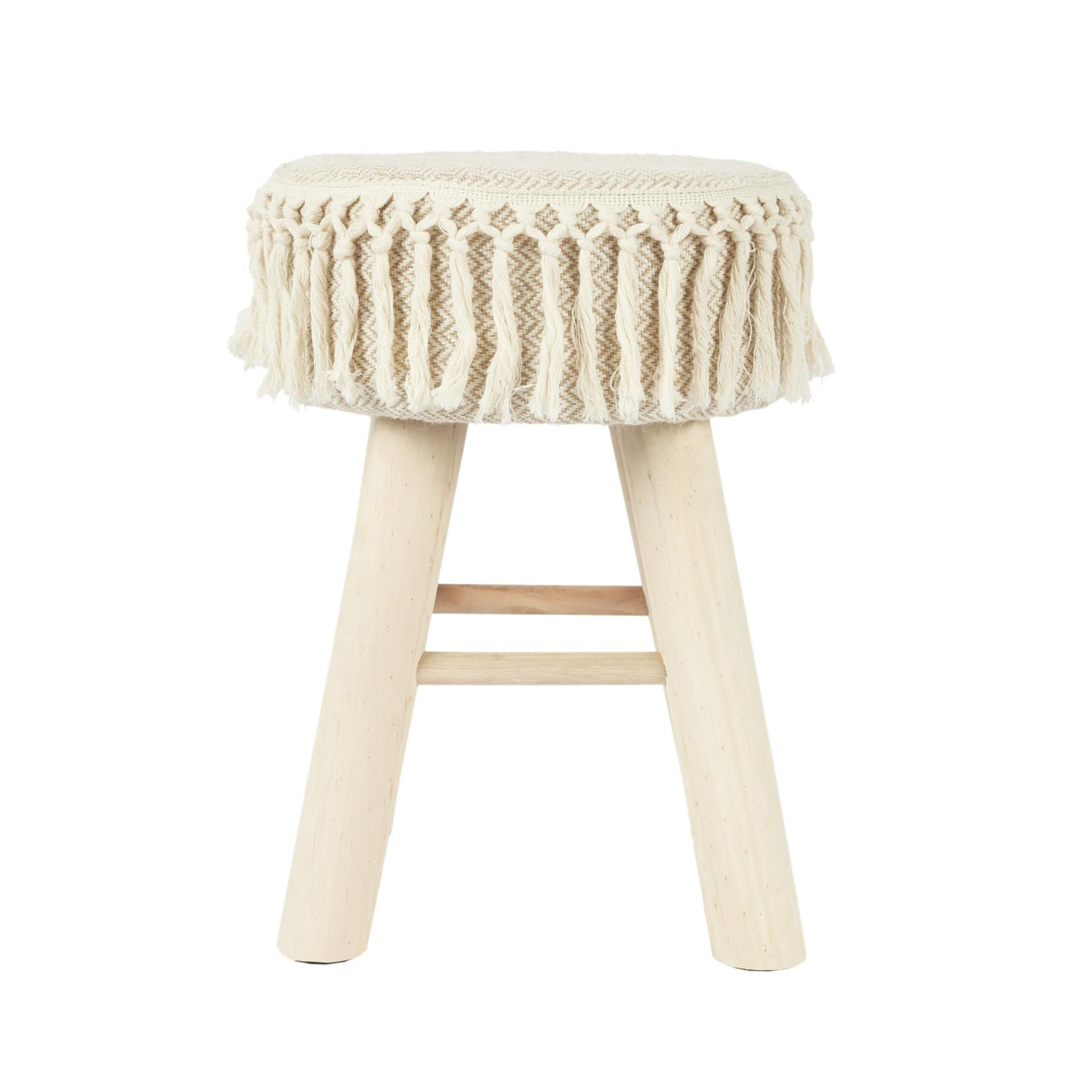 Home Deco Factory Krukje - hout - beige - bohemian - ibiza - decoratie -