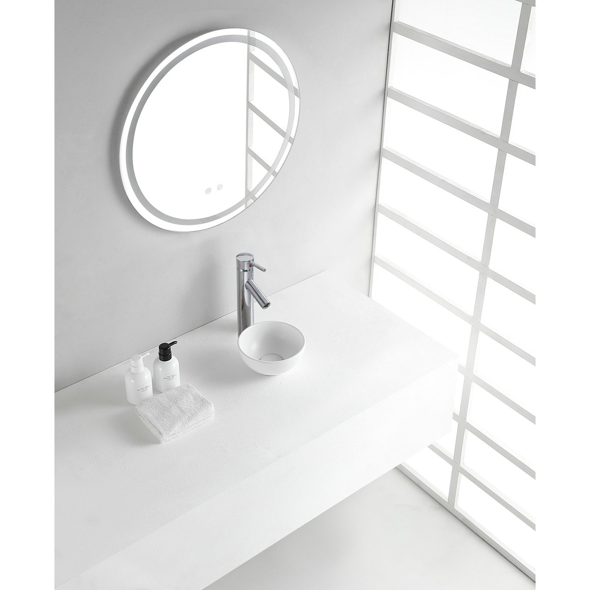 Wiesbaden Consilio Waskom Rond - 20x9cm - Keramiek - Mat Wit