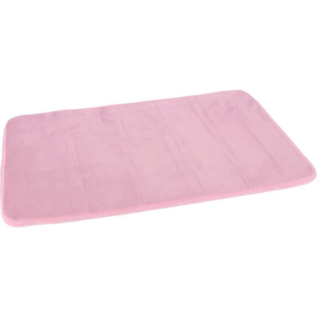 Gerimport Badmat - roze - sneldrogend - x 60 cm - rechthoekig -
