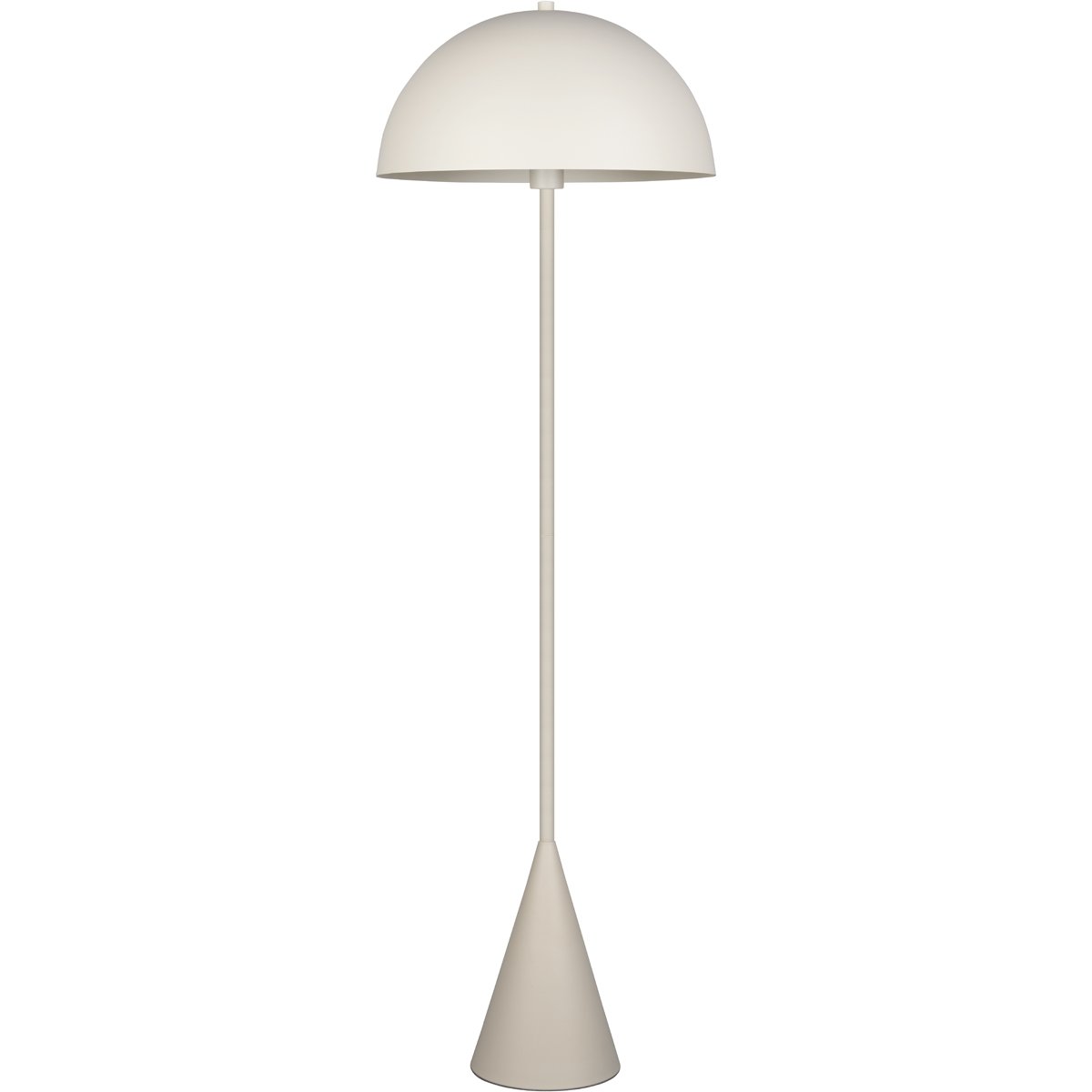 BES LED LED Vloerlamp - Vloerverlichting - Trion Alpie - E27 Fitting - 1-lichts - Rond - Warm Grijs - Metaal