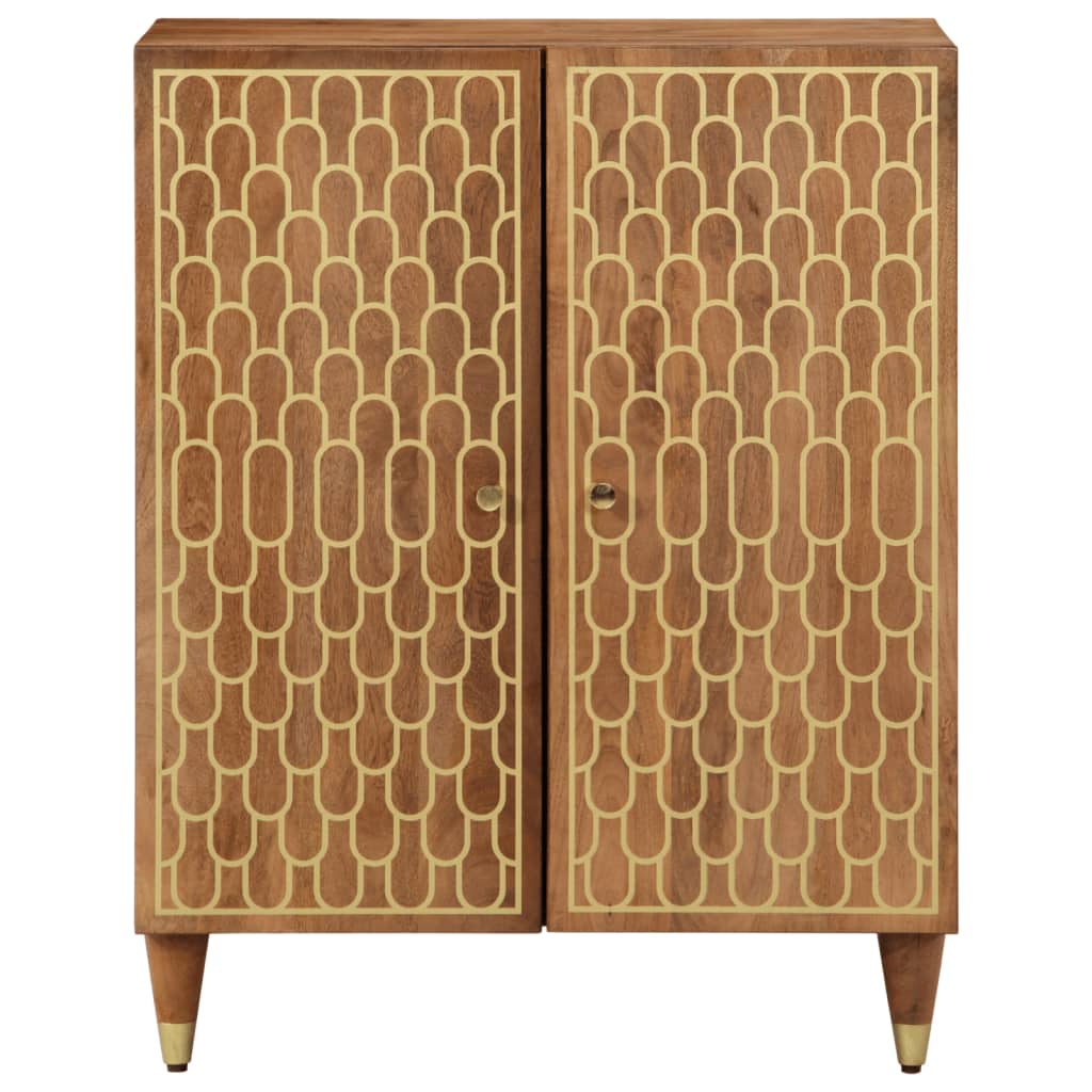 vidaXL Bijzetkast 60x33x75 cm massief mangohout