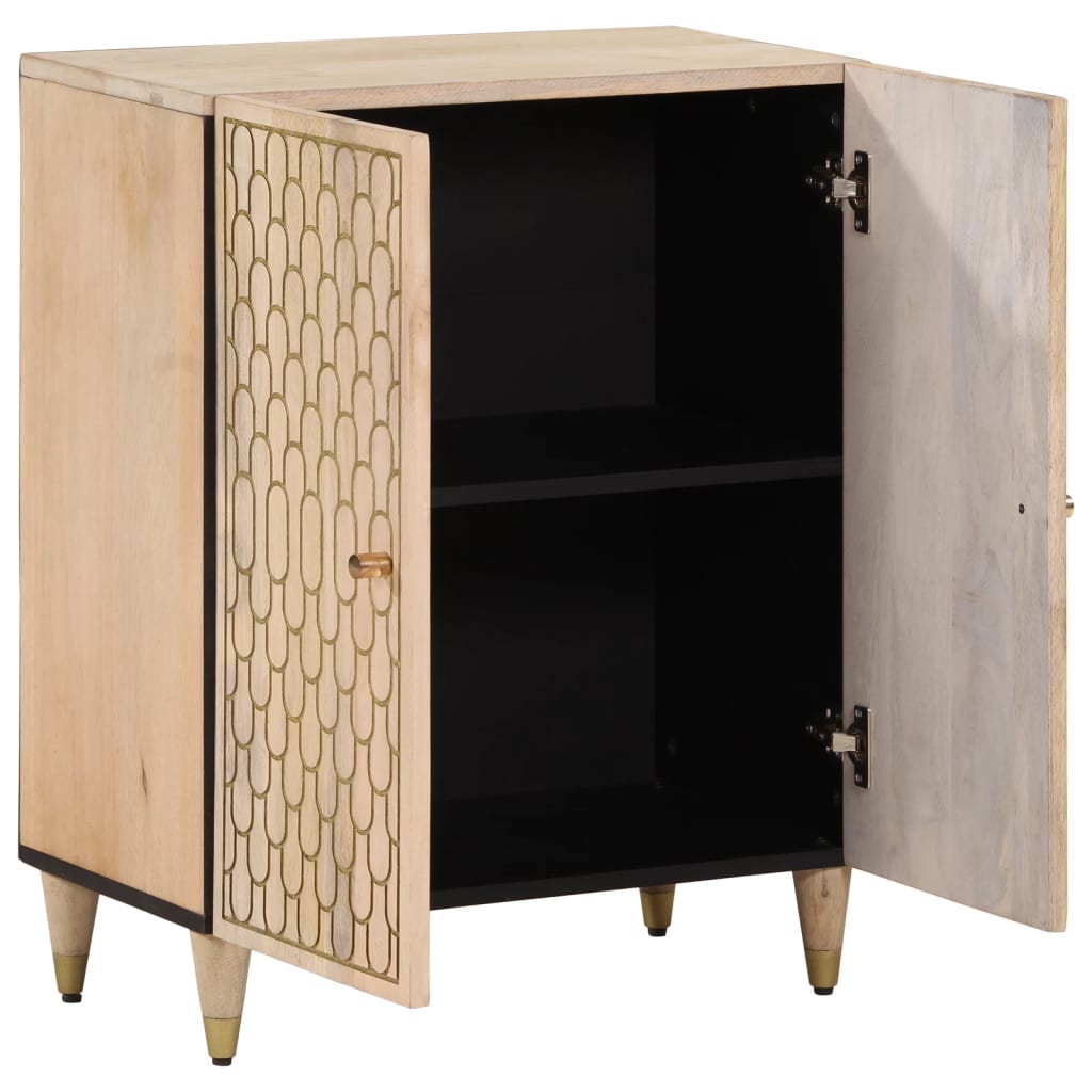 vidaXL Bijzetkast 60x33x75 cm massief mangohout