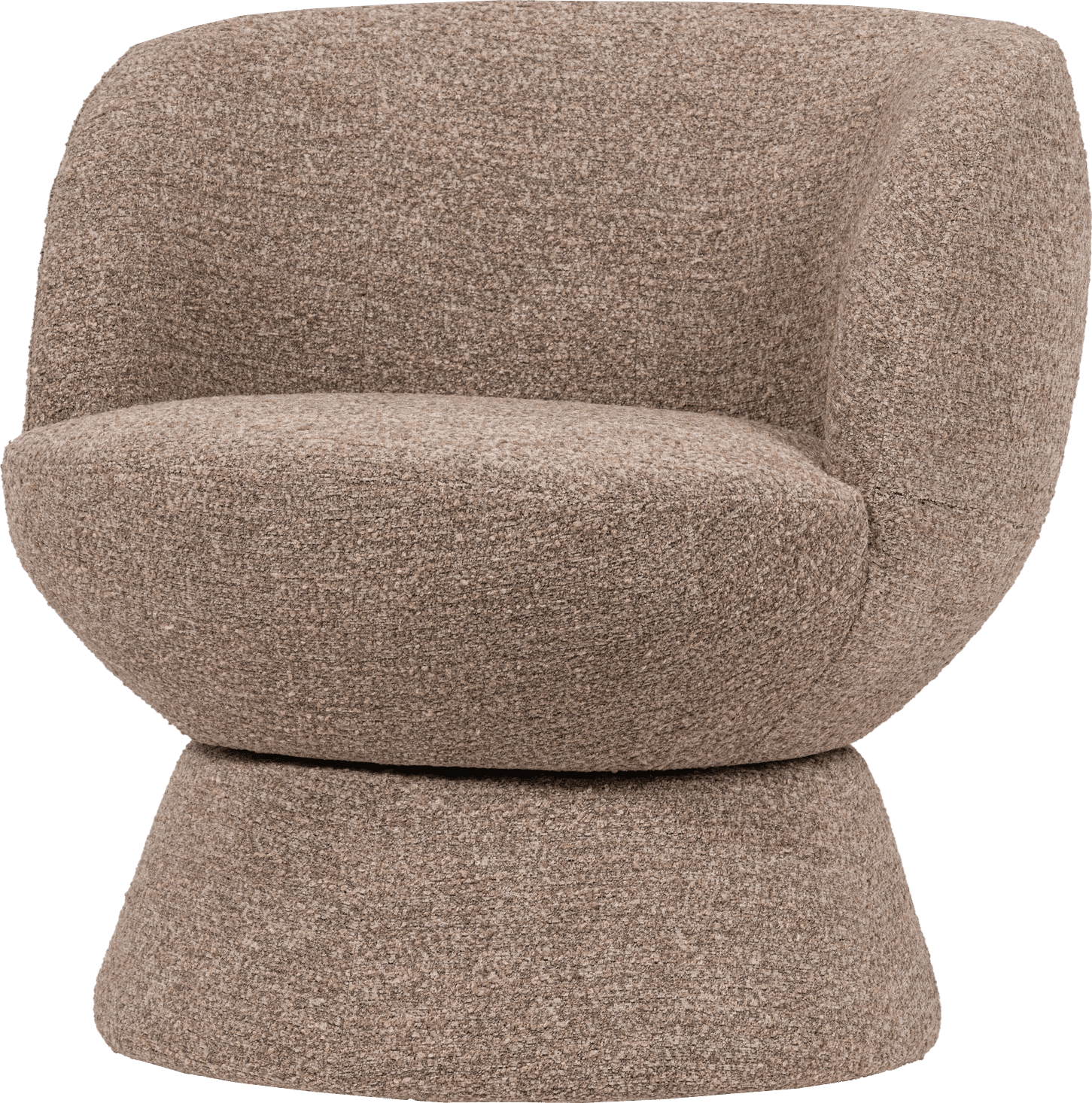 Shuffle draaifauteuil bruin melange