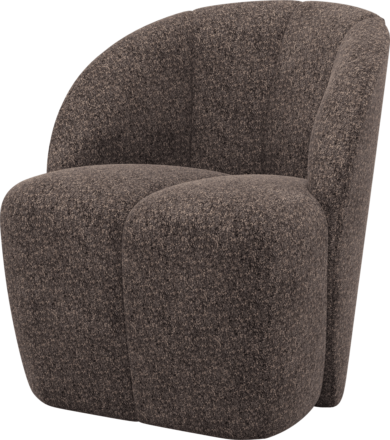 Mojo draaifauteuil wollig bruin