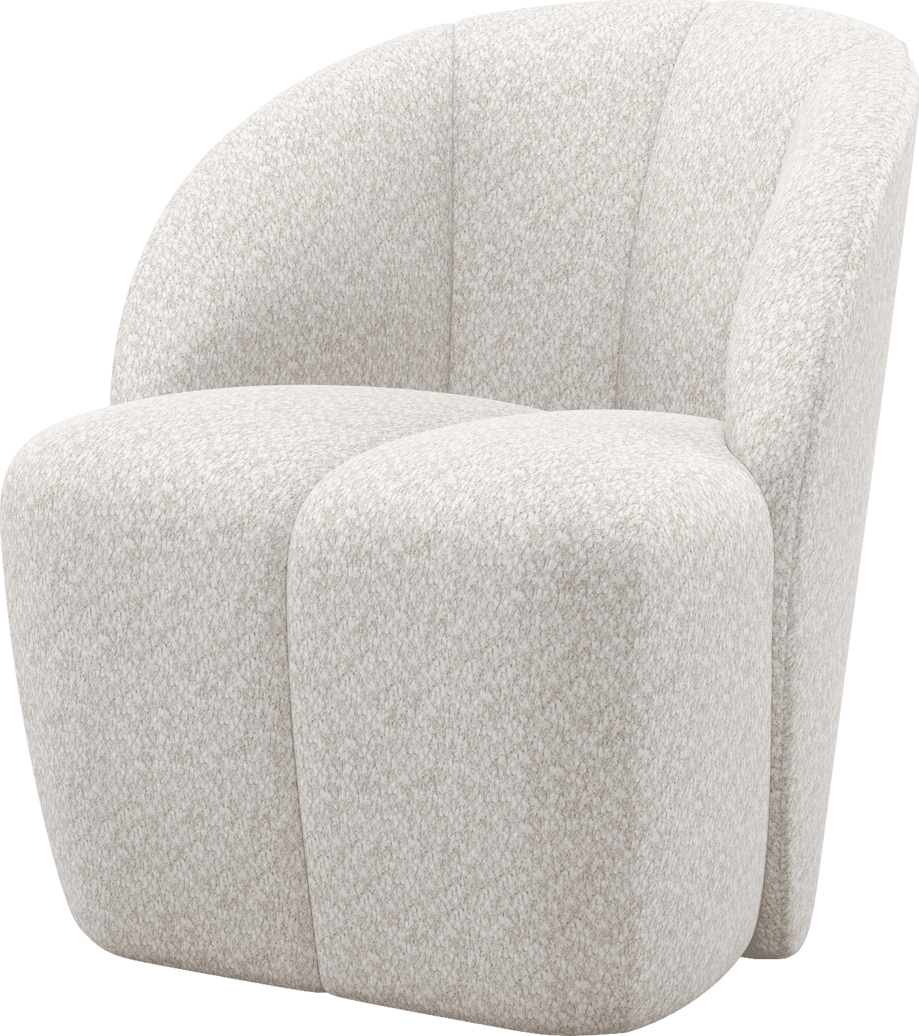 Mojo draaifauteuil wollig ecru
