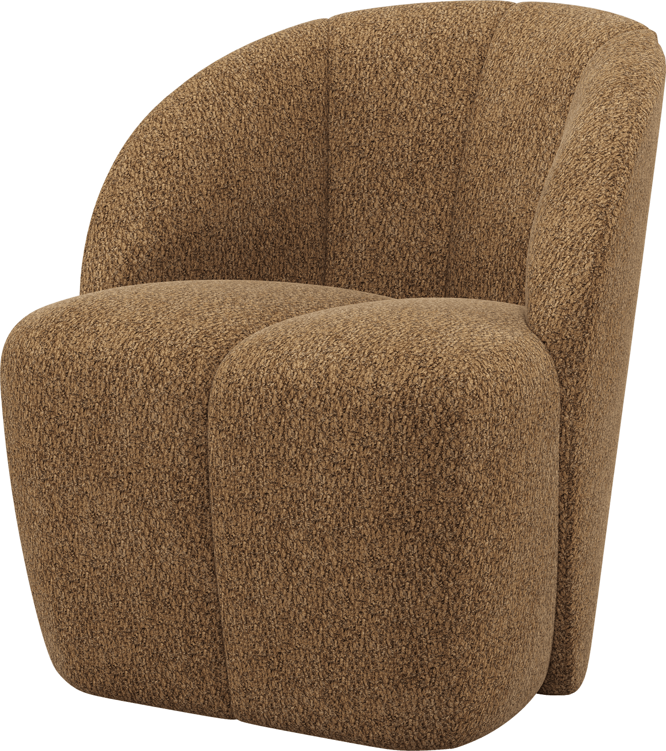 Mojo draaifauteuil wollig honinggeel