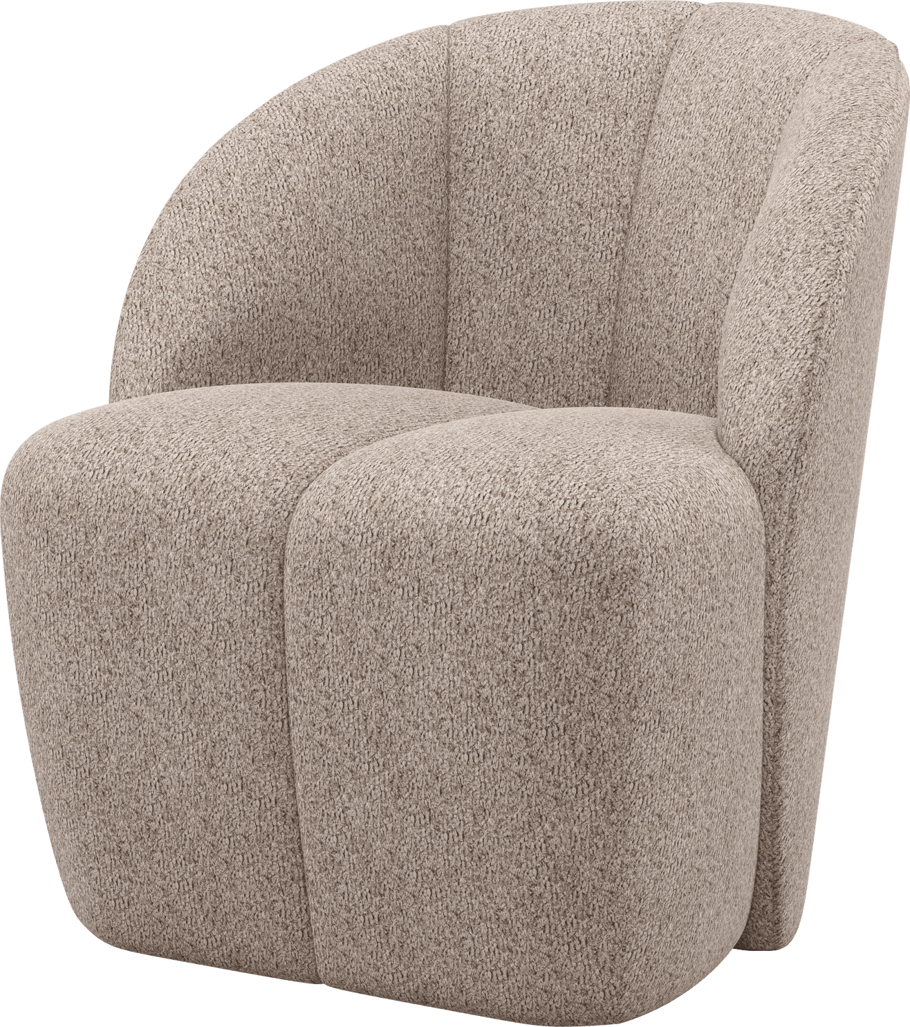 Mojo draaifauteuil wollig donkerzand