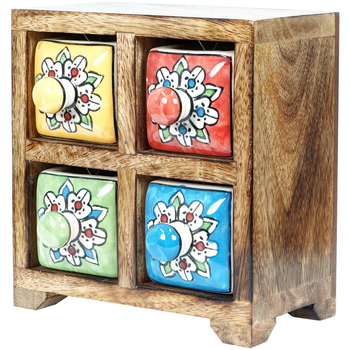 Signes Grimalt Trunks, opbergdozen  Kruidenrek Met 4 Lades