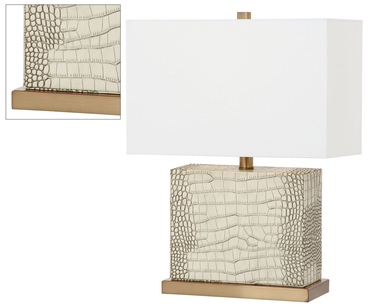 Safavieh Furniture Tafellamp Dawson Patroon Reptiel | 