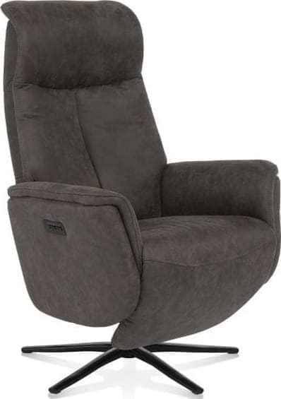 Henders en Hazel | Nocarini relax-fauteuil - 2-motoren - zwarte poot - verstelbare hoofdsteun | Zitmeubels woonkamer | Relaxfauteuil