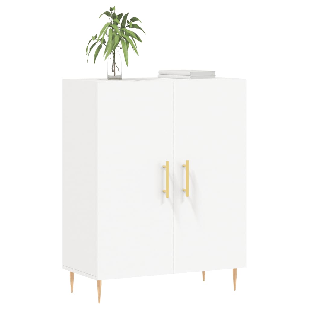 vidaXL Dressoir 69,5x34x90 cm bewerkt hout wit
