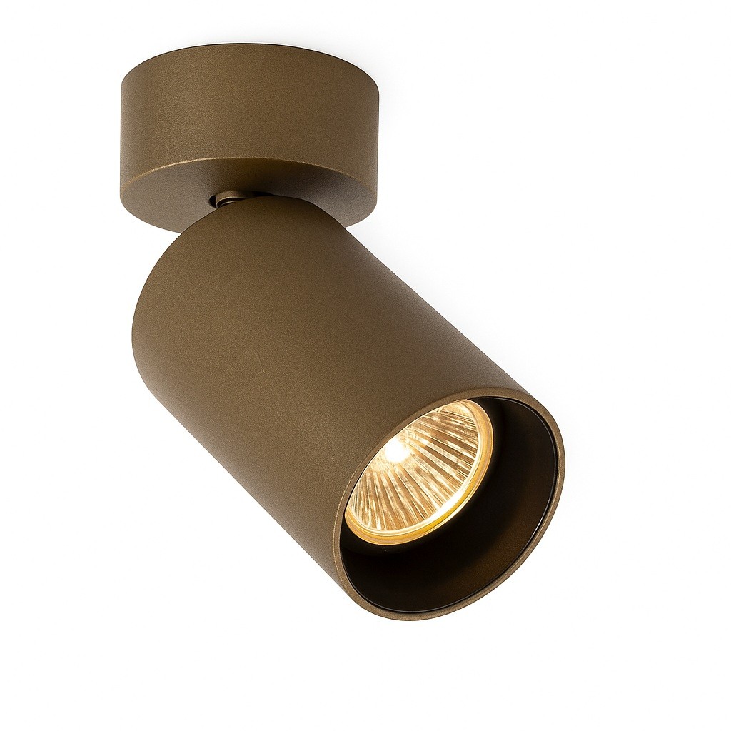 KS Verlichting Mila 1 Rond Opbouwspot Brons