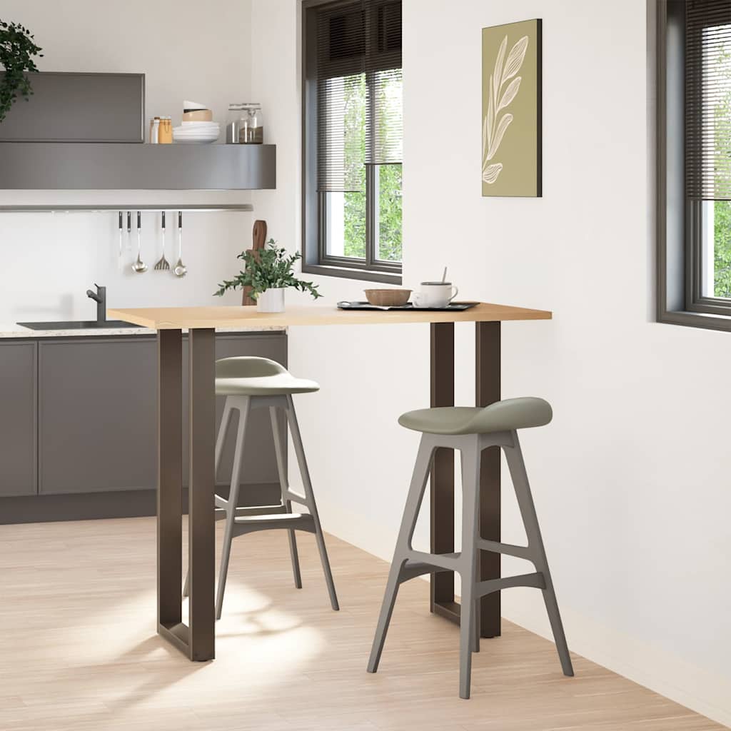 vidaXL Bartafelpoten 2 st U-vormig 40x(110-111) cm staal naturel