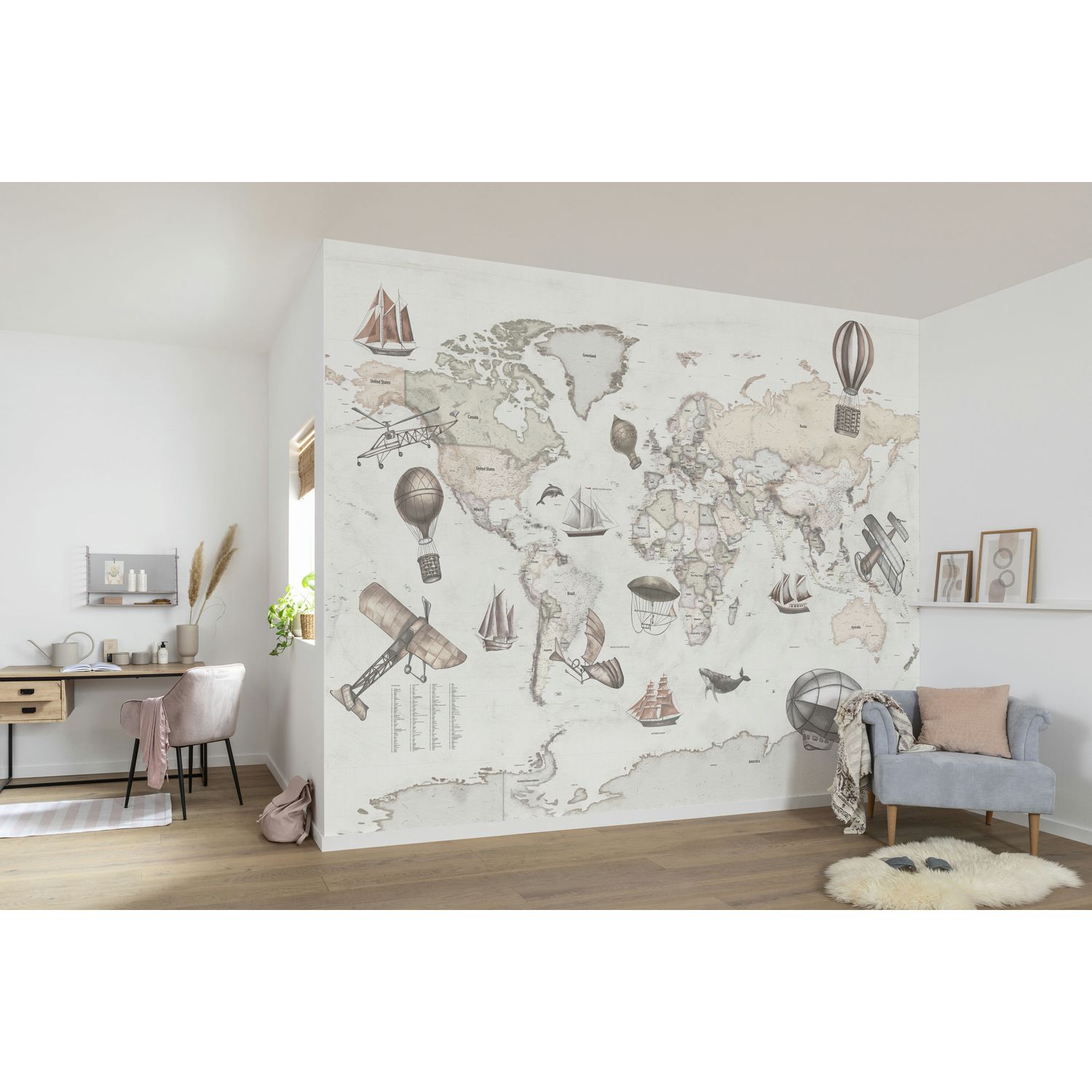 Komar Fotobehang Vagabond - Beige - 2,50m X 350cm