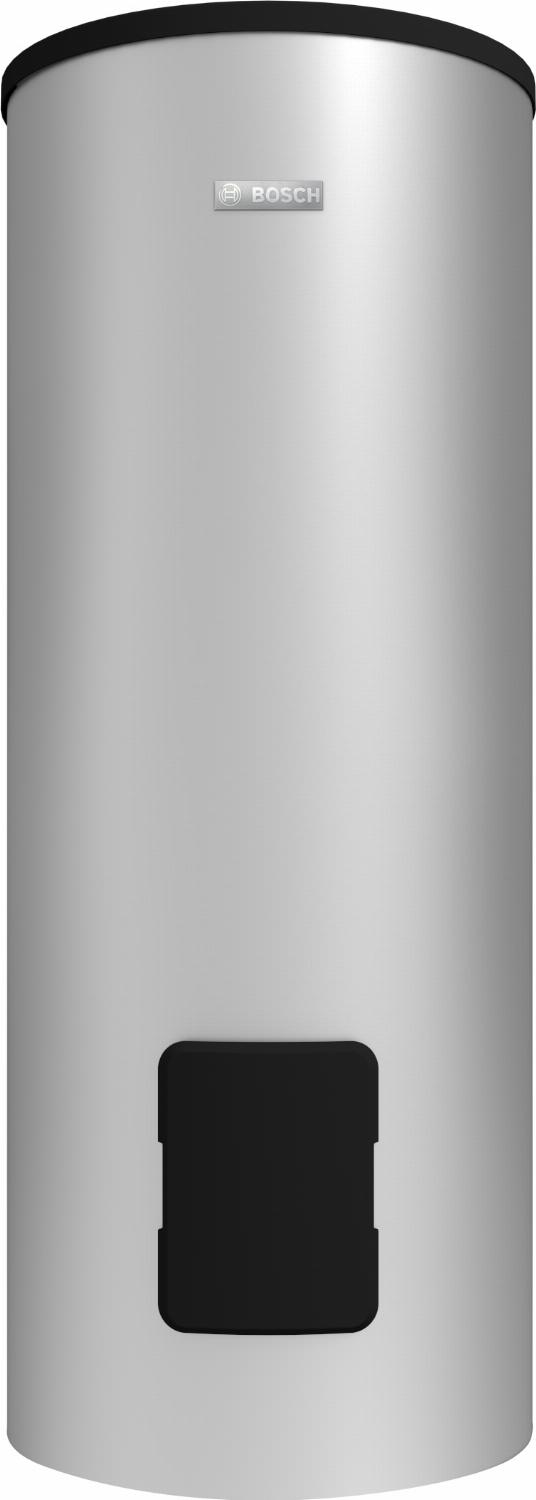 NEFIT Bosch monovalente boiler 200l 31,5 kW indirect gestookt met 1 spiraal incl. Mg anode. Staand, achter-aansluitingen, zilver