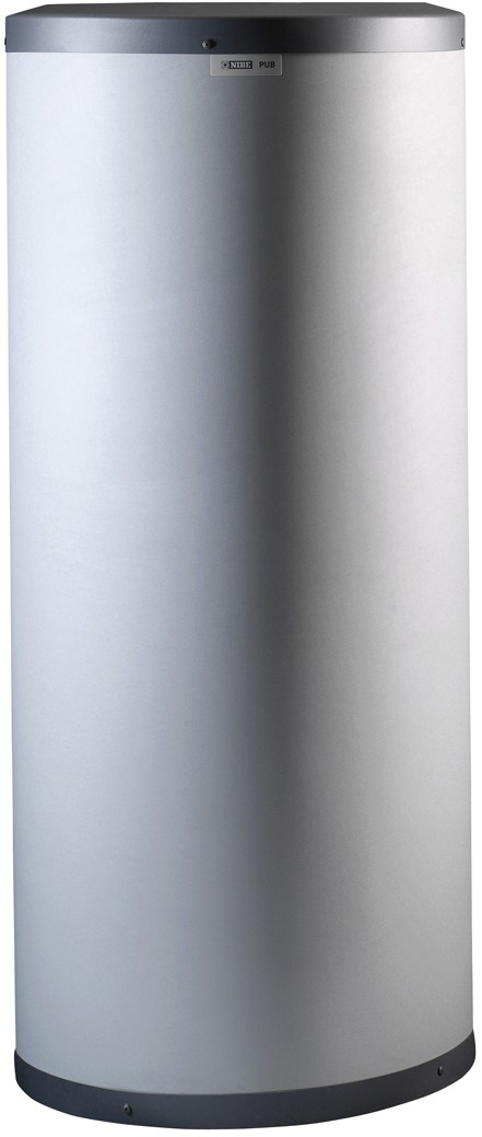 NIBE Pub2, boiler ind gestookt, 270l, max. cap.39kW, spiraal, koper, hxbxd 1410x600x600mm, effici℃ntieklasse C