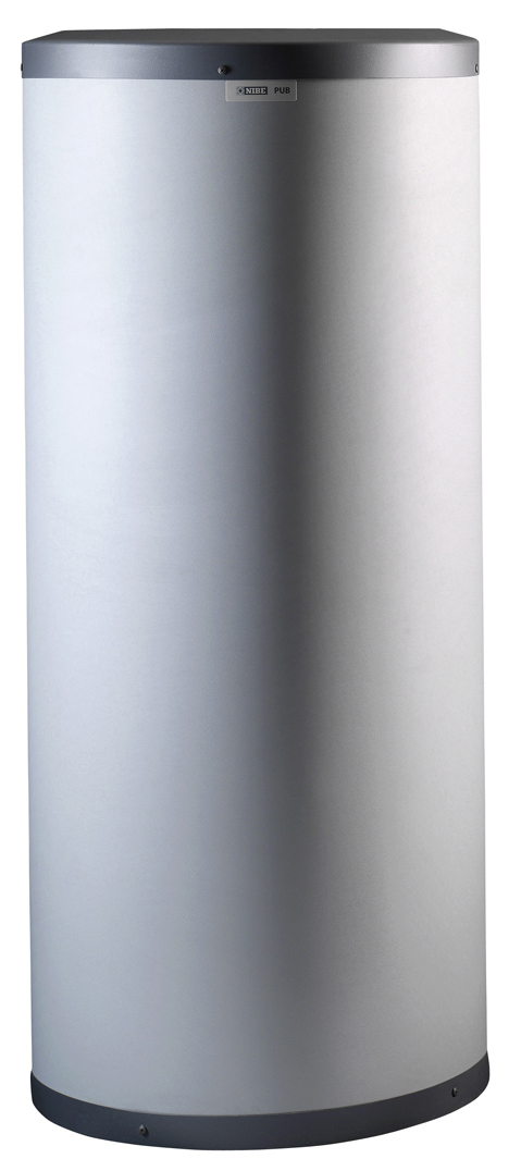 NIBE PUB2-DS2, boiler ind gestookt, 270l, max. cap.47kW, spiraal, hxbxd 1410x600x600mm, 100kg, effici℃ntieklasse B