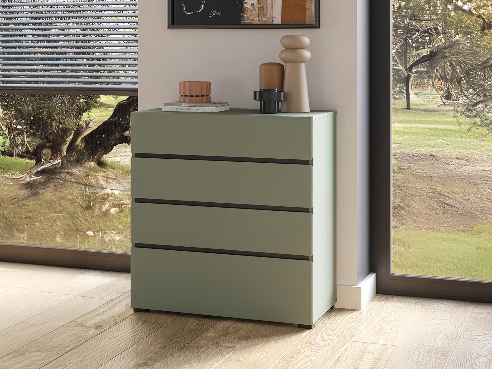 Mobistoxx Commode CROSSAIR 4 lades groen