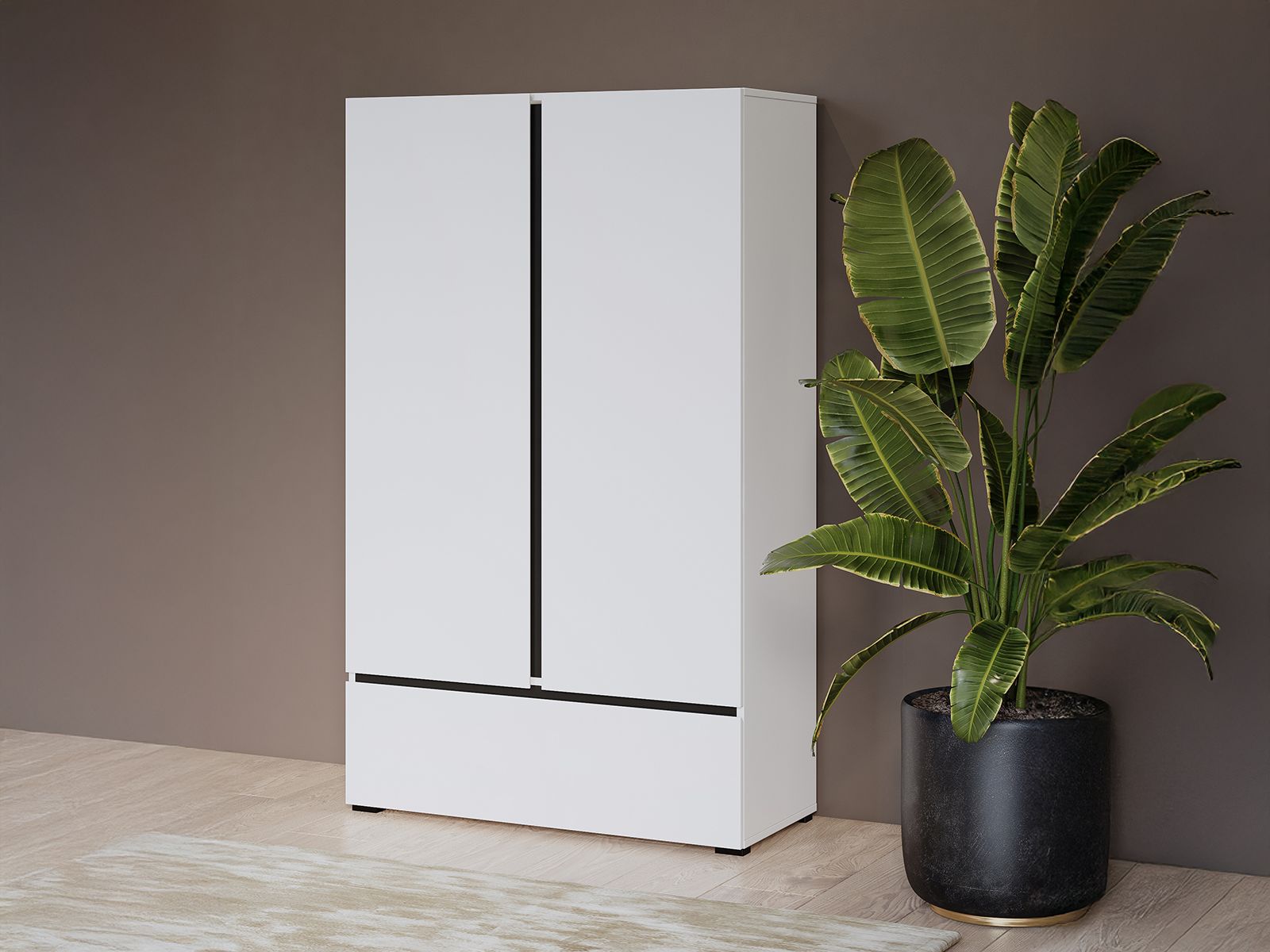 Mobistoxx Commode CROSSAIR 2 deuren 1 lade wit