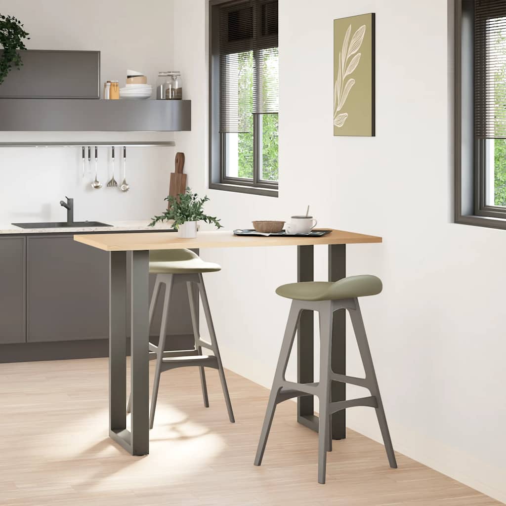 vidaXL Bartafelpoten 2 st U-vormig 40x(100-101) cm staal antraciet